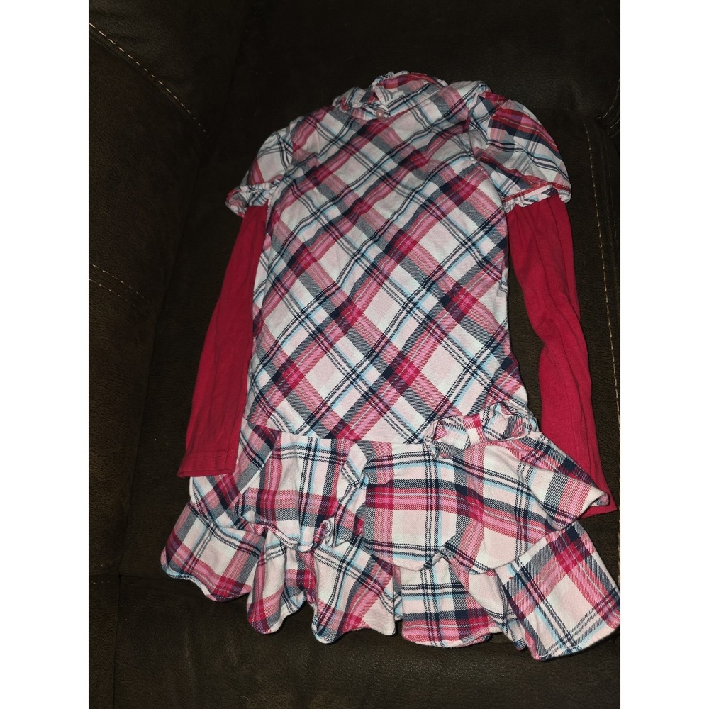 Gymboree outlet new york girl plaid dress size‎ 6 and 2 tops dog size 7